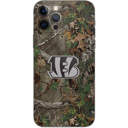 NFL Cincinnati Bengals Realtree Xtra Green Camo iPhone 12 Pro Skin